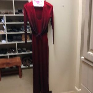 Dress with matching cropped cover